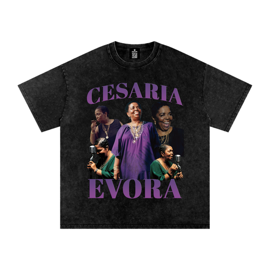 Vintage Cesaria Evora Washed Oversized T-Shirt