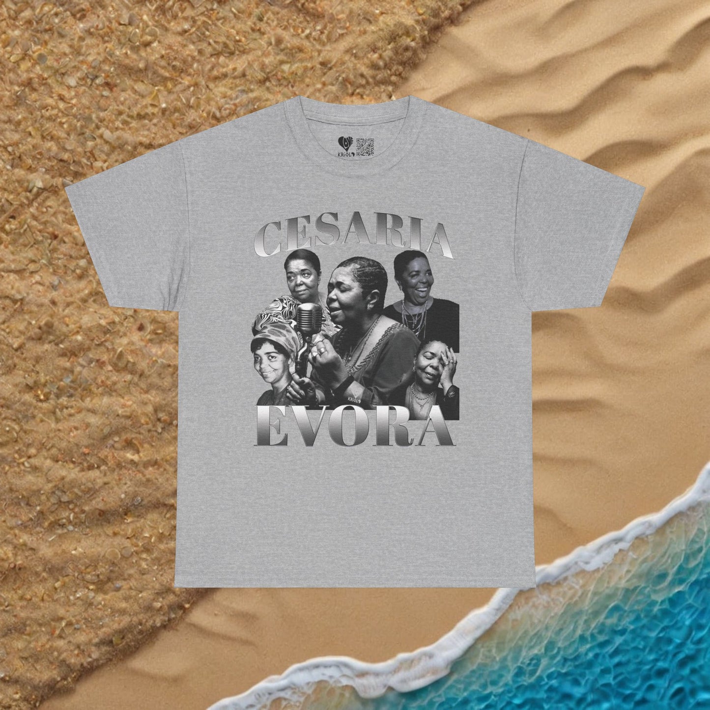 Vintage Cesaria Evora B&W T-shirt