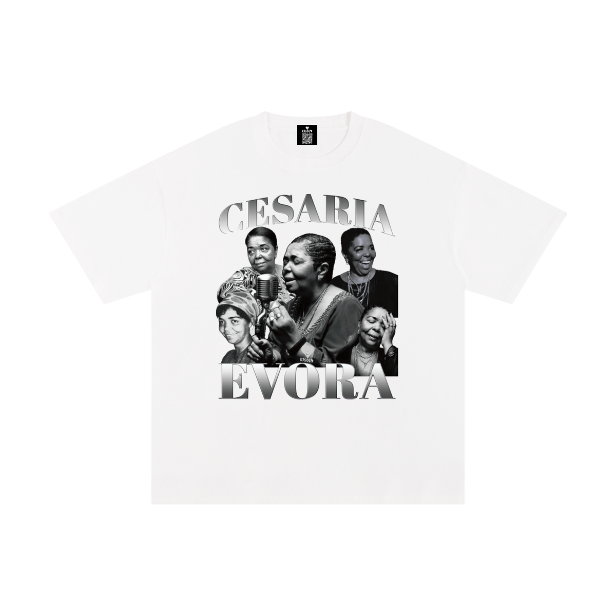 Vintage Cesaria Evora B&W T-Shirt