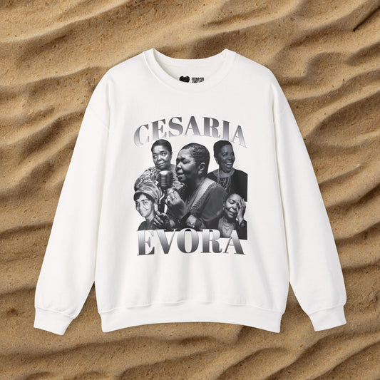 Vintage Cesaria Evora B&W Sweater
