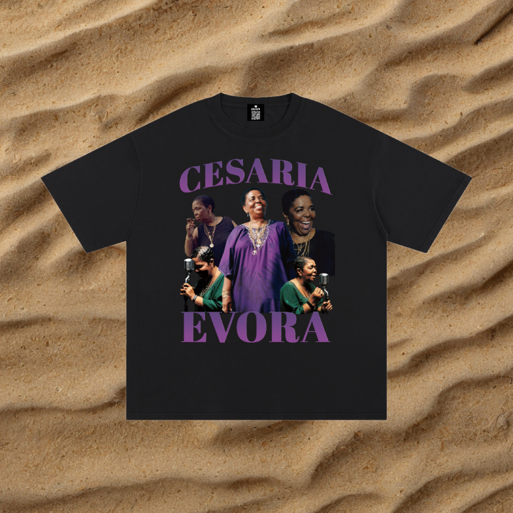 Vintage Cesaria Evora Purple T-Shirt