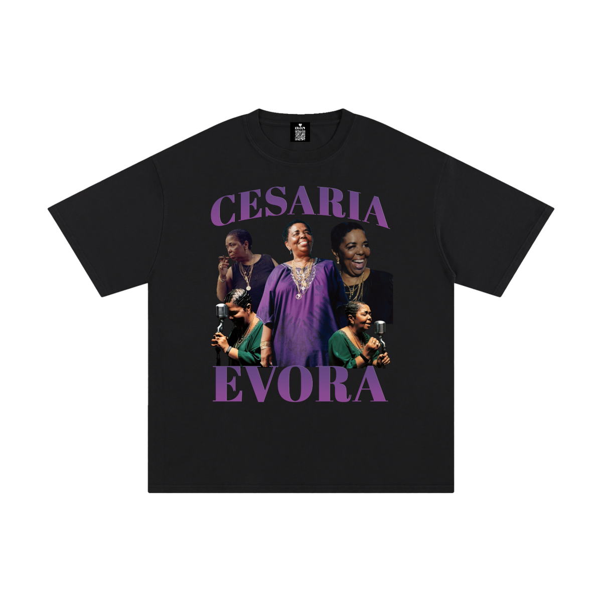 Vintage Cesaria Evora Purple T-Shirt