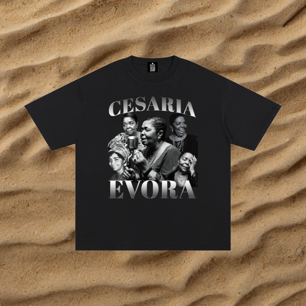 Vintage Cesaria Evora B&W T-Shirt