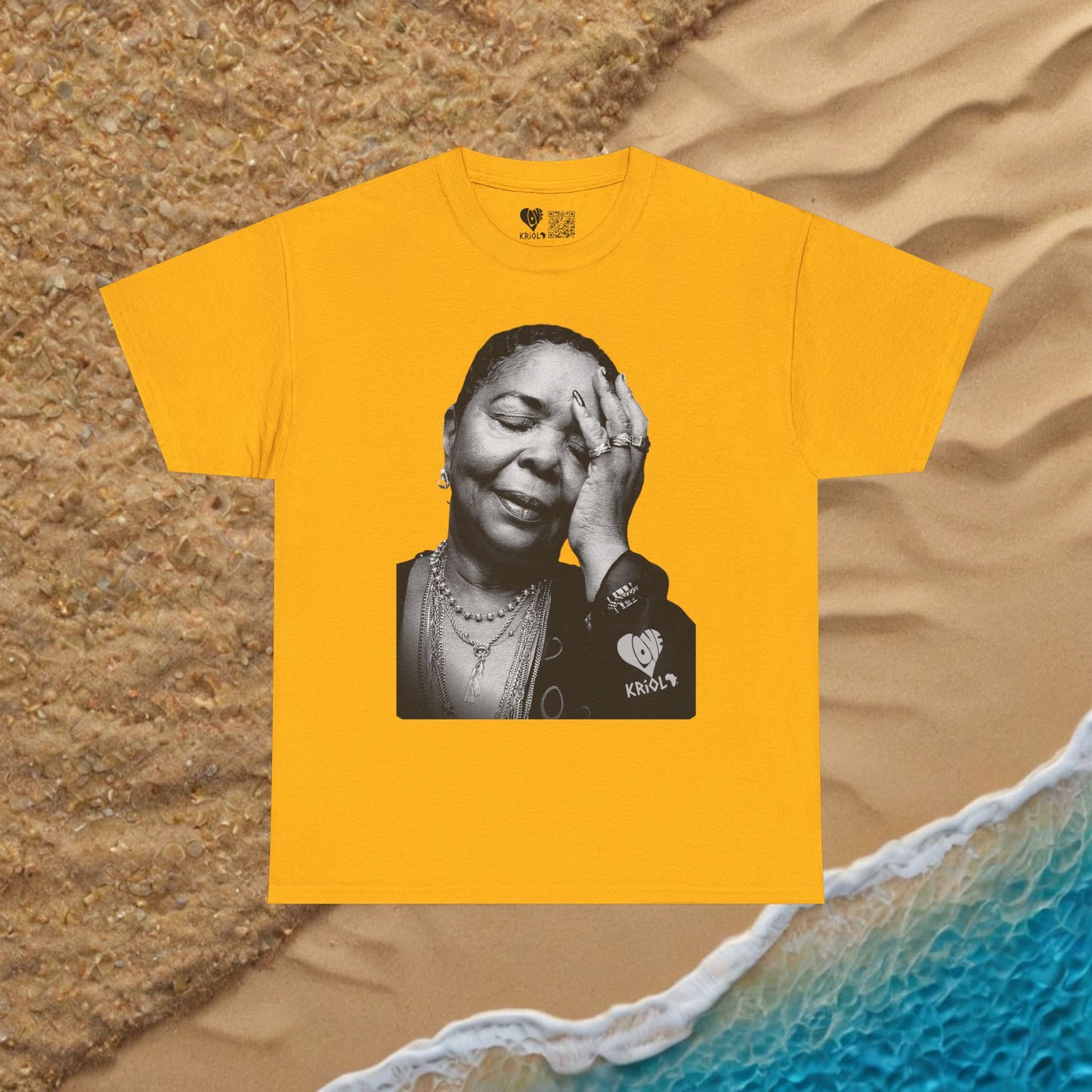 Cesaria Evora B&W simple T-shirt