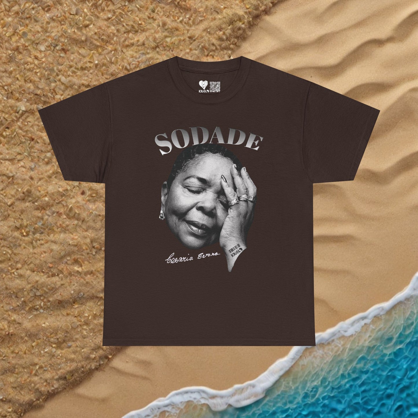 Sodade Cesaria Evora B&W T-shirt