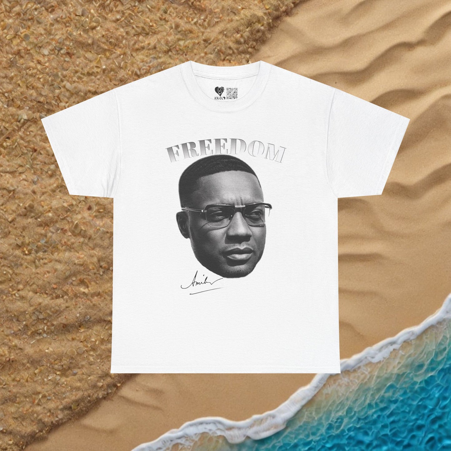 Freedom Amilcar Cabral B&W T-shirt