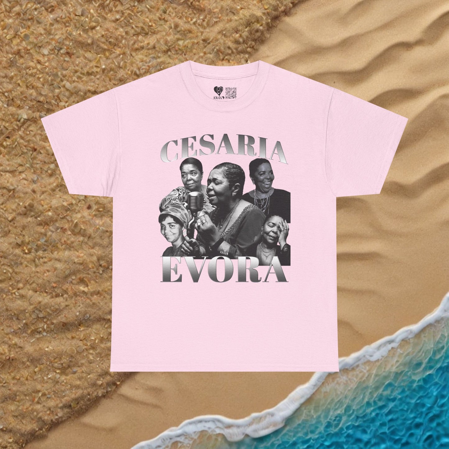 Vintage Cesaria Evora B&W T-shirt