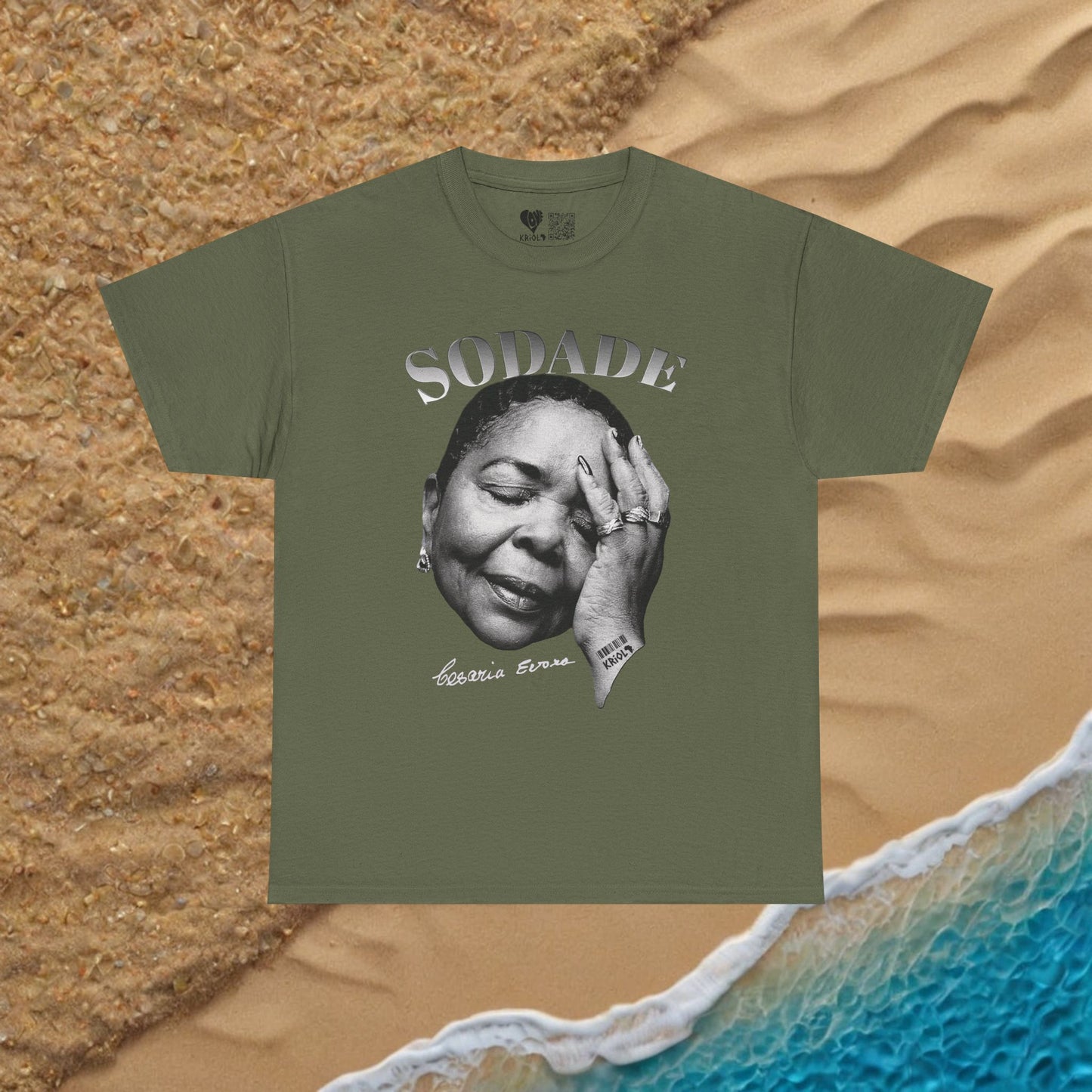 Sodade Cesaria Evora B&W T-shirt
