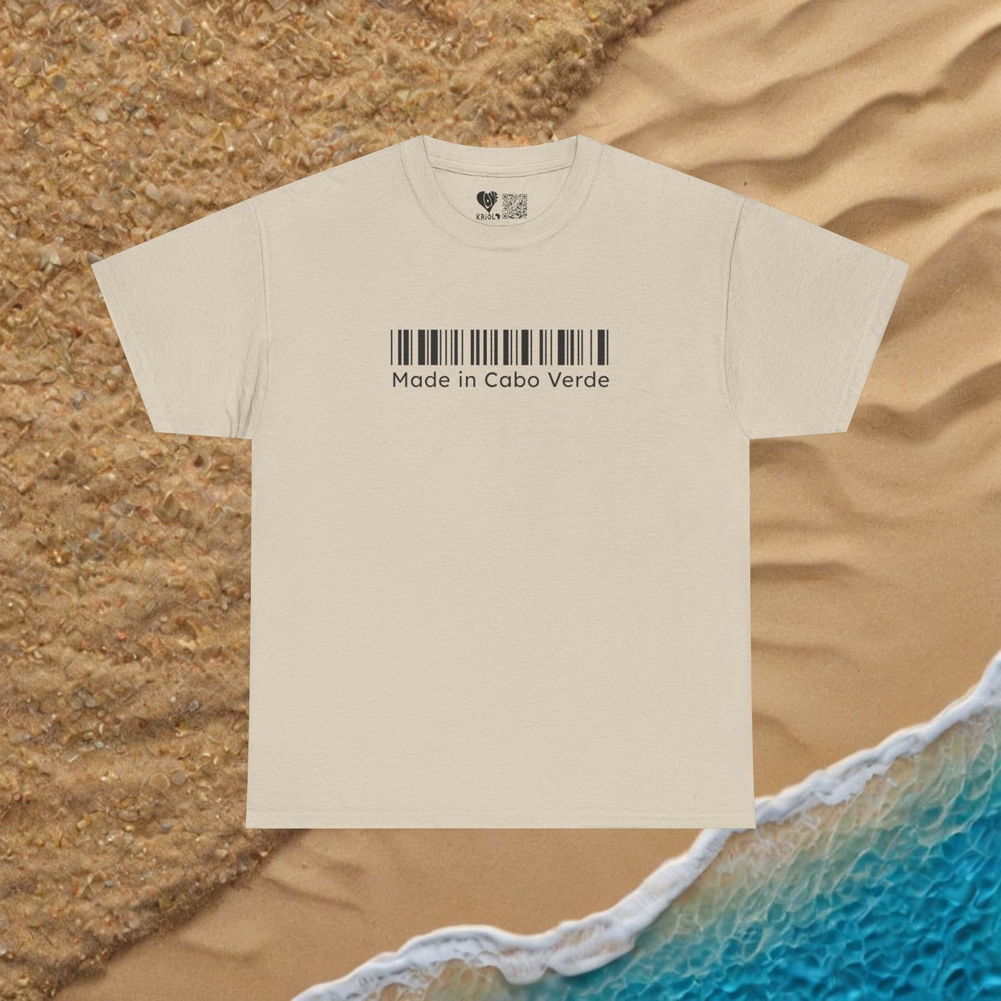 Made in Cabo Verde barcode T-shirt