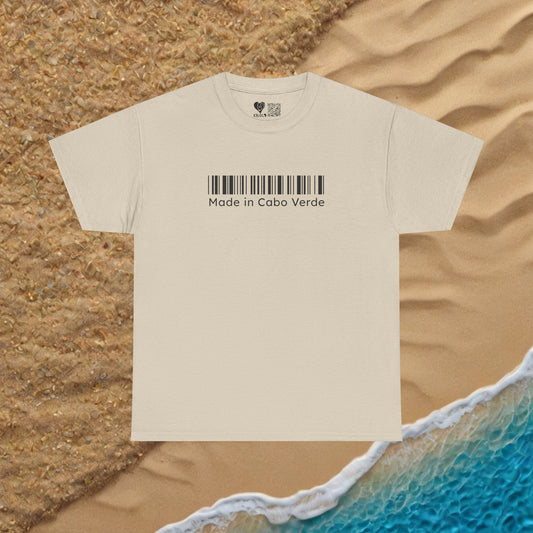 Made in Cabo Verde barcode T-shirt