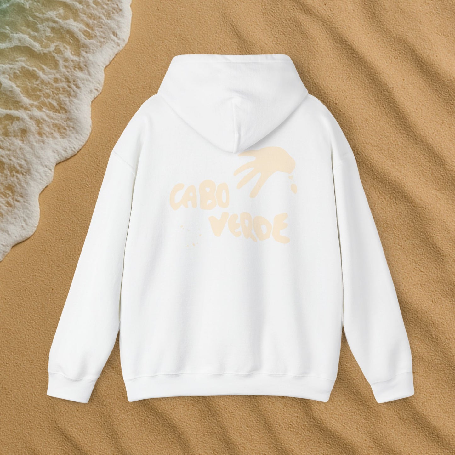 Cabo verde Terra com mão de areia hoodie