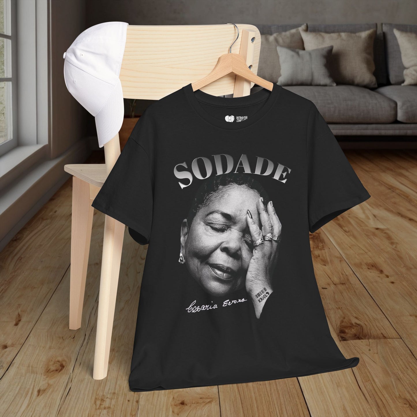 Sodade Cesaria Evora B&W T-shirt