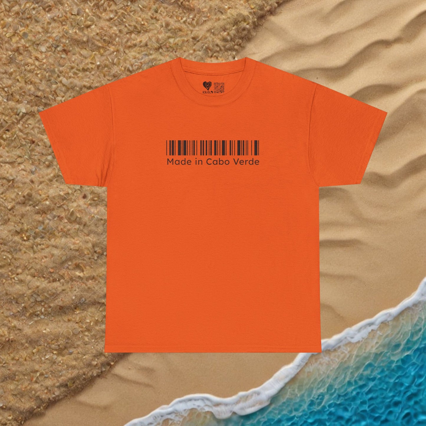 Made in Cabo Verde barcode T-shirt