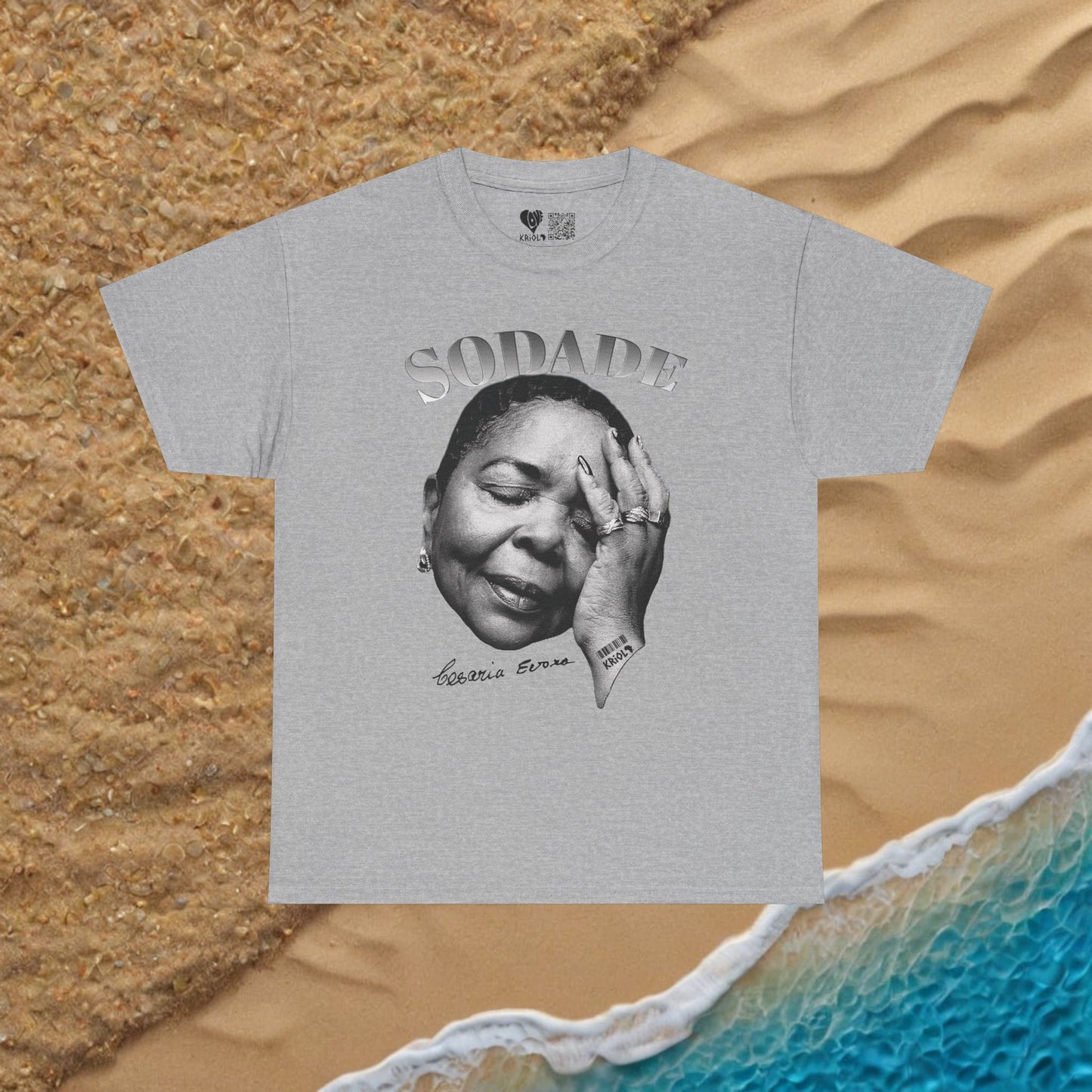 Sodade Cesaria Evora B&W T-shirt
