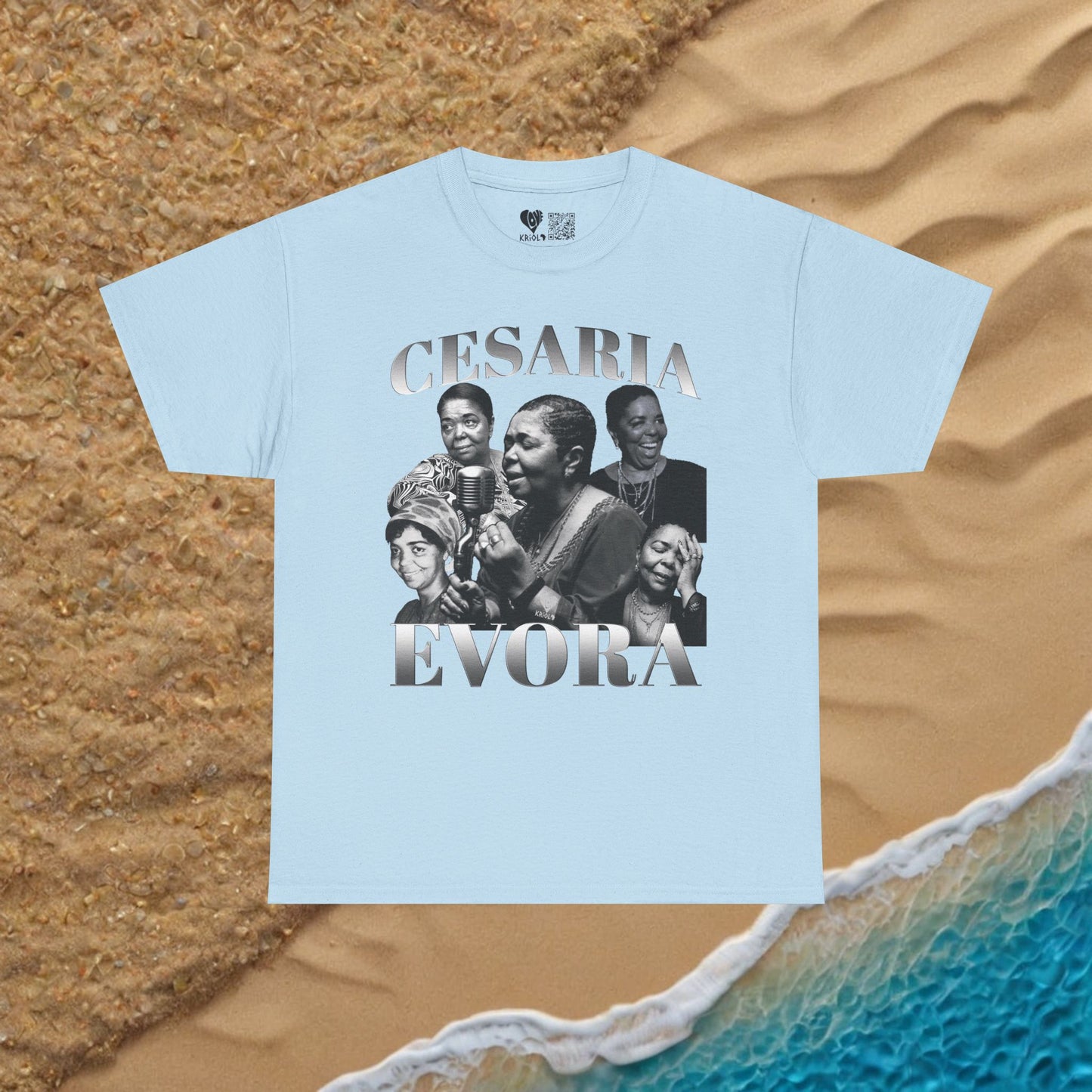Vintage Cesaria Evora B&W T-shirt