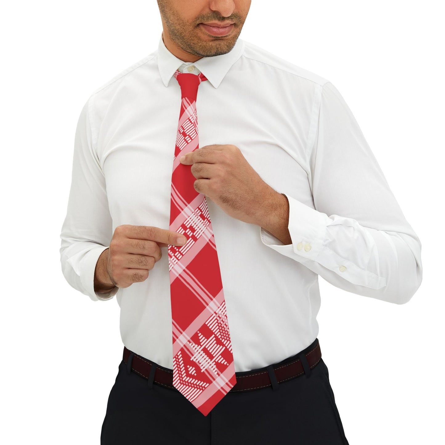 Red Love Pano Di Terra Neck tie