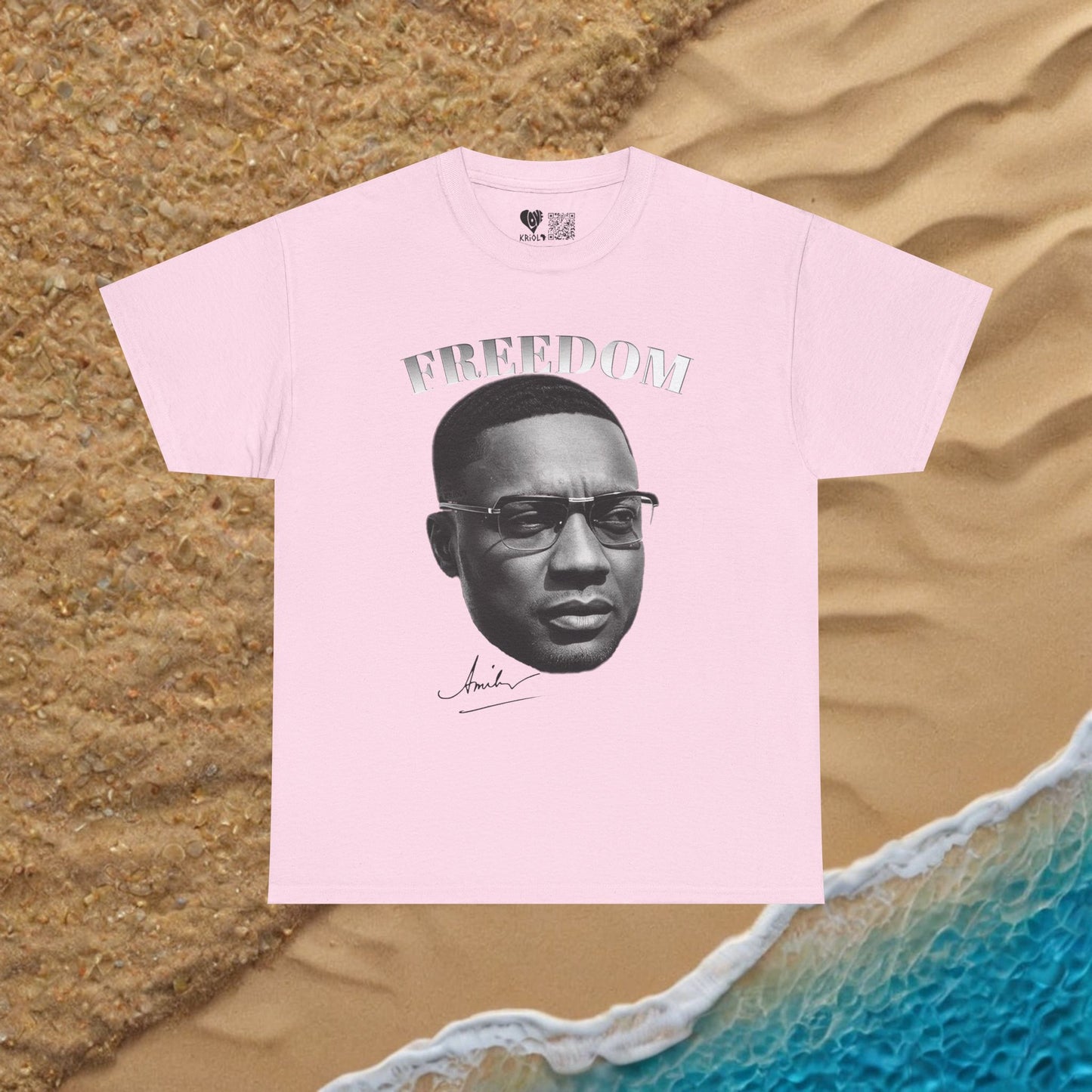 Freedom Amilcar Cabral B&W T-shirt