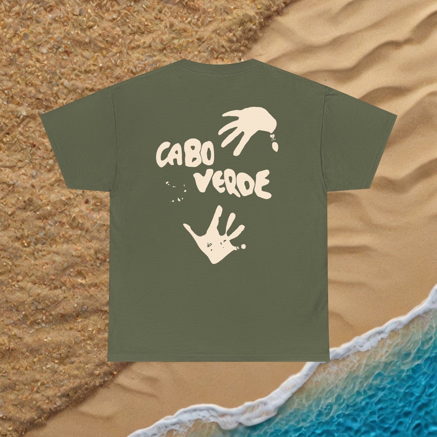 Cabo verde Terra mão de areia T-shirt