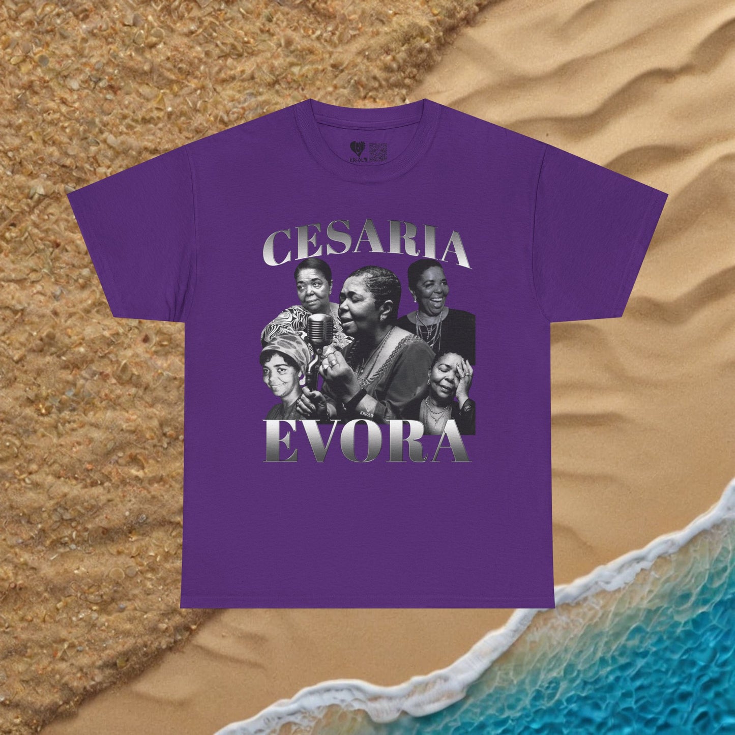Vintage Cesaria Evora B&W T-shirt