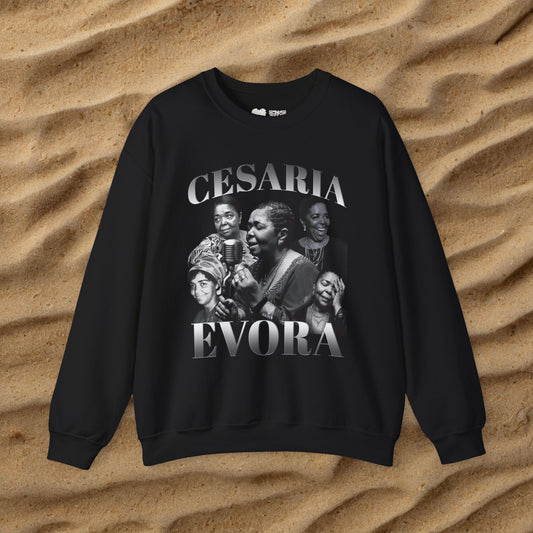 Vintage Cesaria Evora B&W Sweater