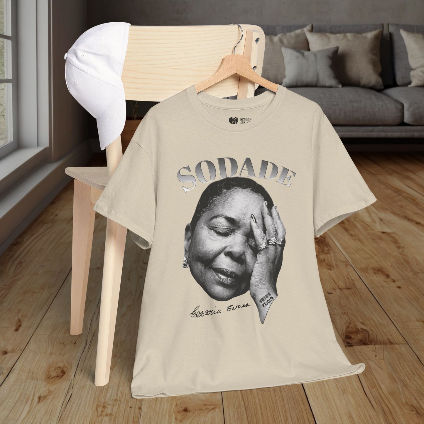 Sodade Cesaria Evora B&W T-shirt