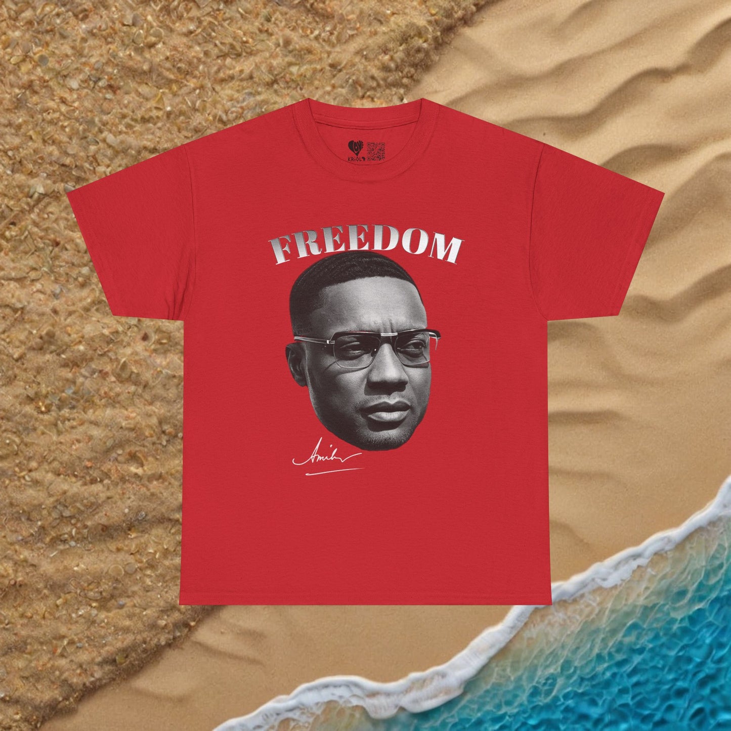 Freedom Amilcar Cabral B&W T-shirt