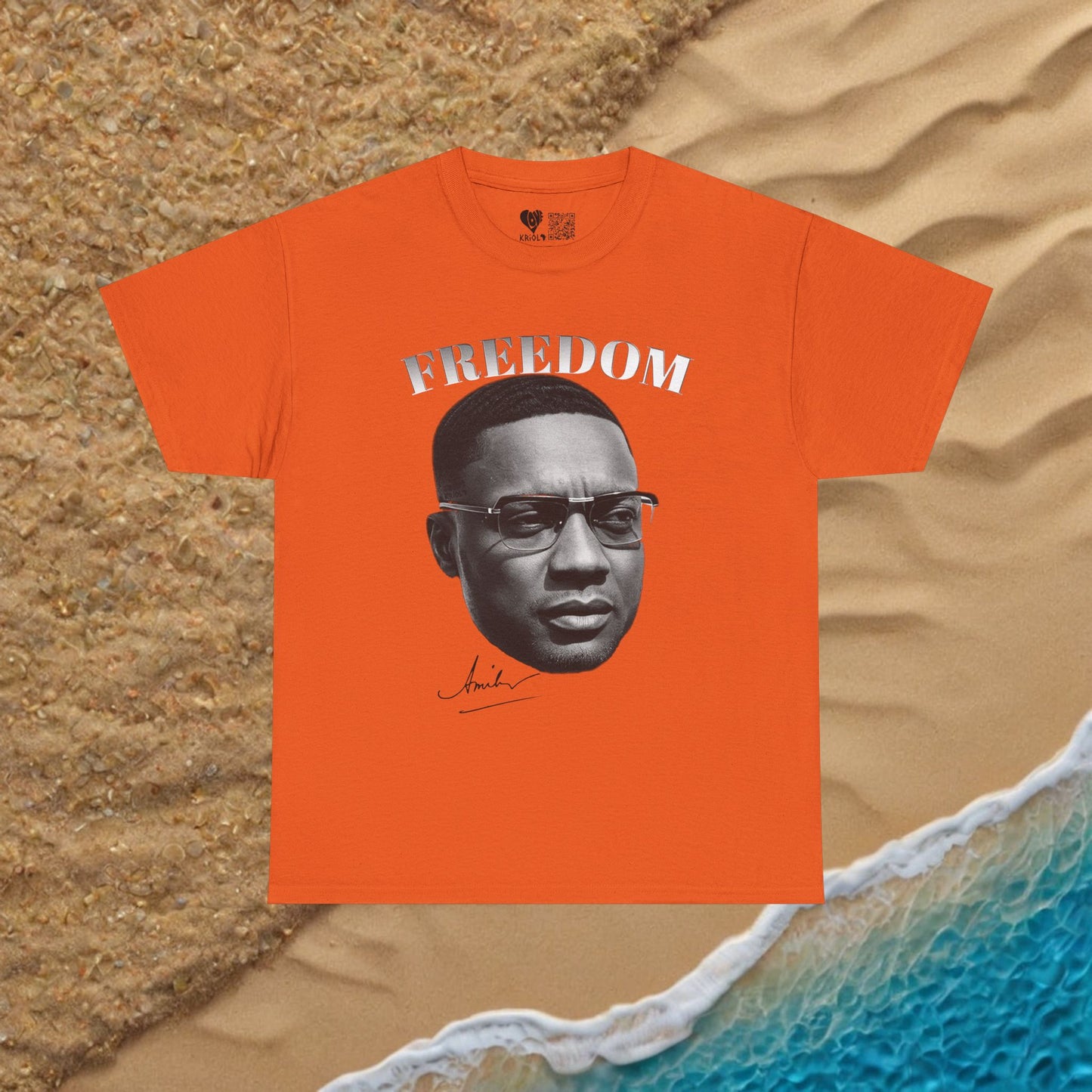 Freedom Amilcar Cabral B&W T-shirt