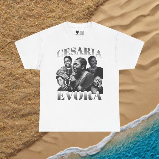 Vintage Cesaria Evora B&W T-shirt