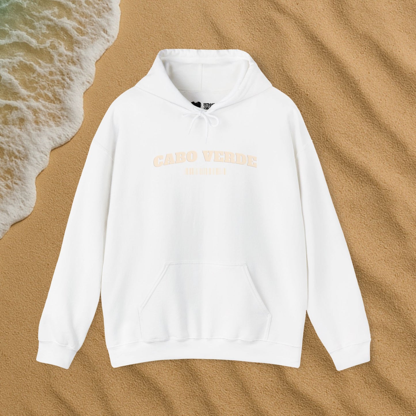 Cabo verde Terra com mão de areia hoodie