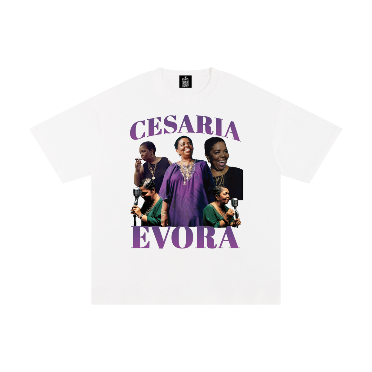 Vintage Cesaria Evora Purple T-Shirt