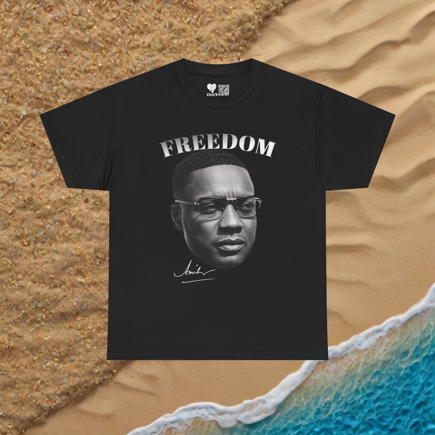Freedom Amilcar Cabral B&W T-shirt
