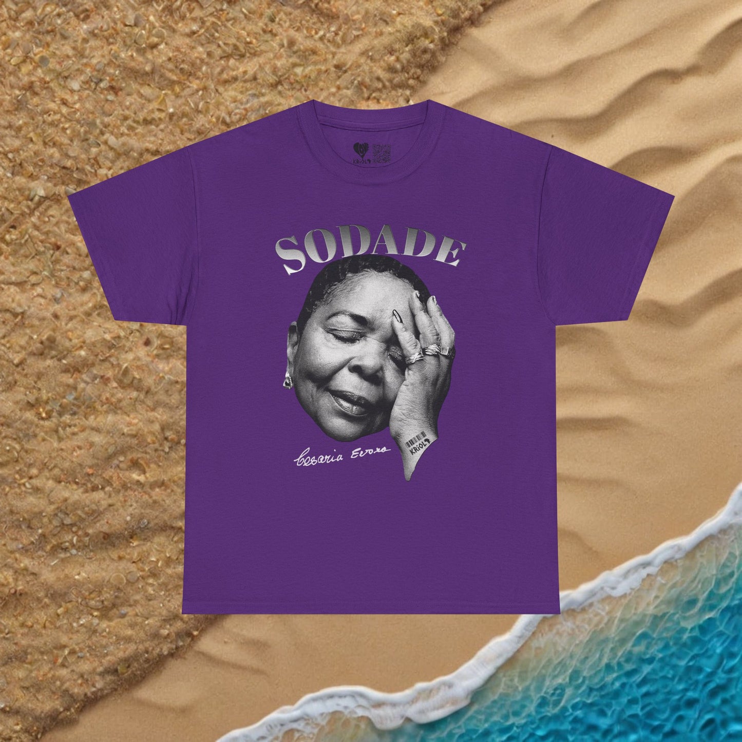 Sodade Cesaria Evora B&W T-shirt