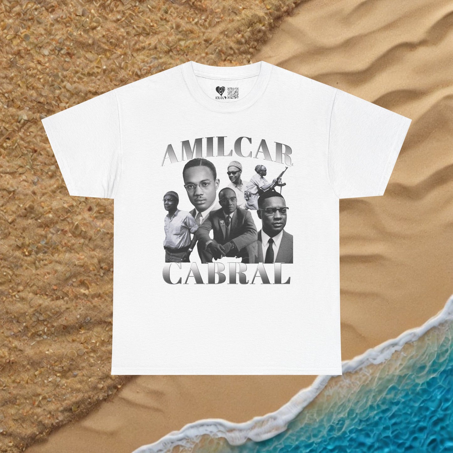 Vintage Amilcar Cabral B&W T-shirt