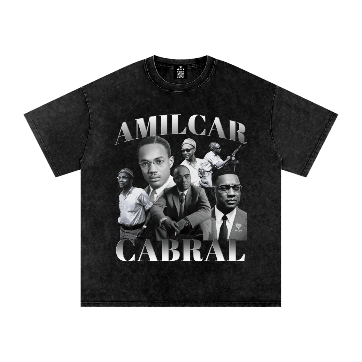 Vintage Amilcar Cabral Washed Oversized T-Shirt