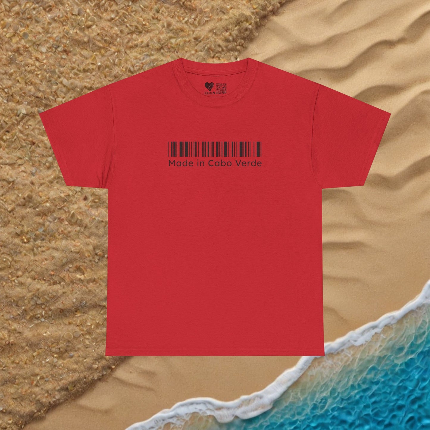 Made in Cabo Verde barcode T-shirt