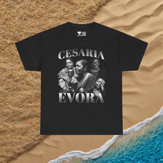 Vintage Cesaria Evora B&W T-shirt