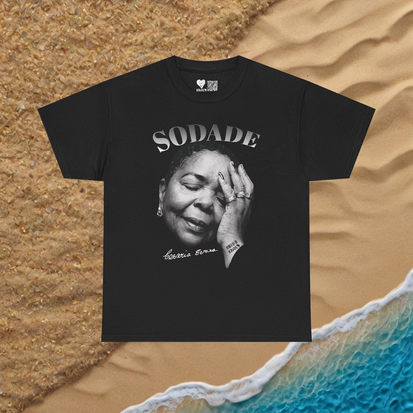 Sodade Cesaria Evora B&W T-shirt