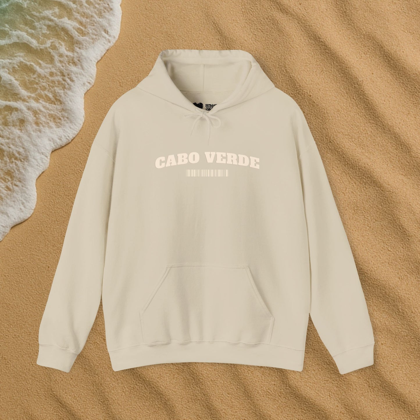 Cabo verde Terra com mão de areia hoodie