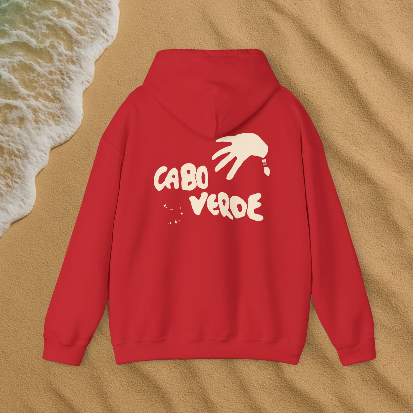 Cabo verde Terra com mão de areia hoodie