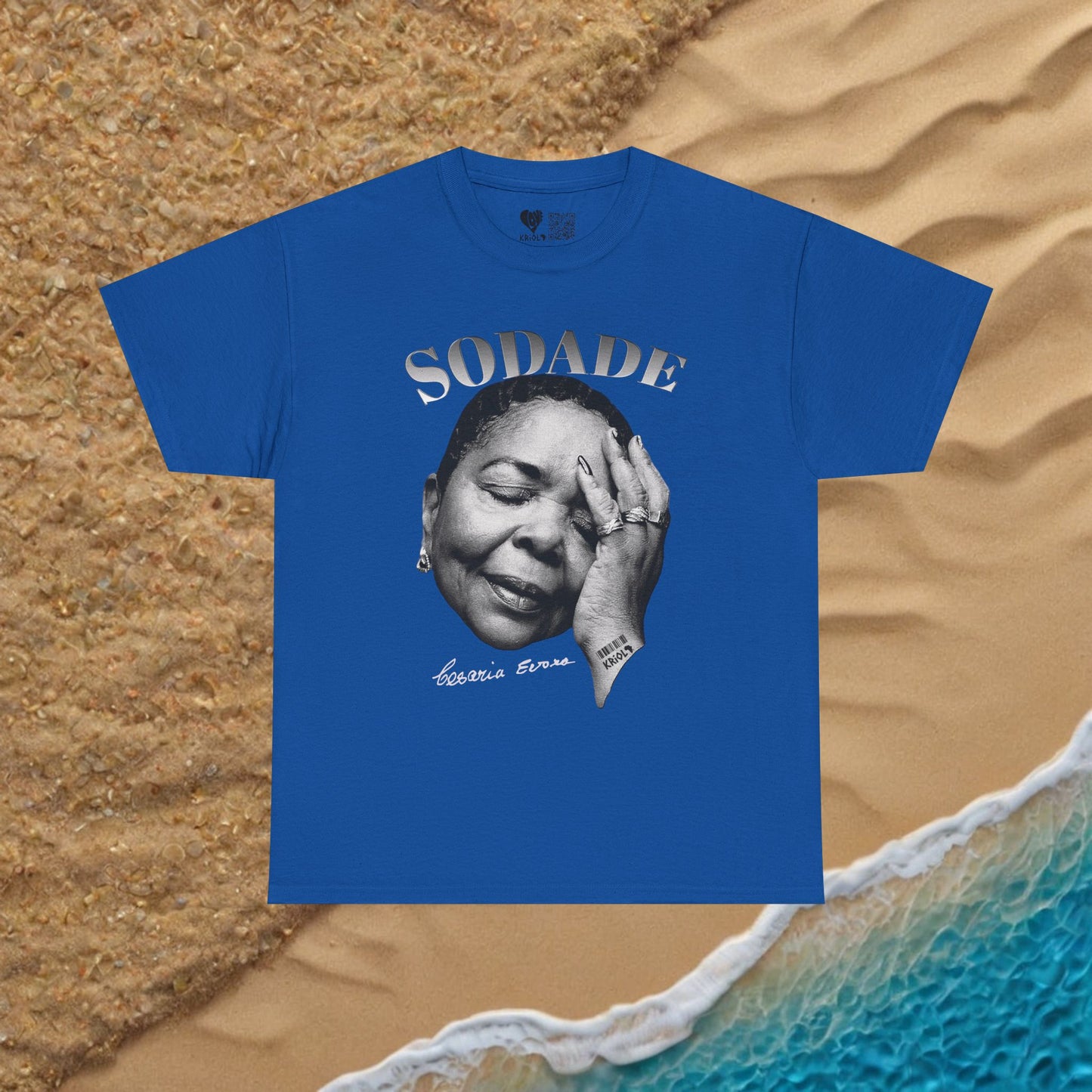 Sodade Cesaria Evora B&W T-shirt