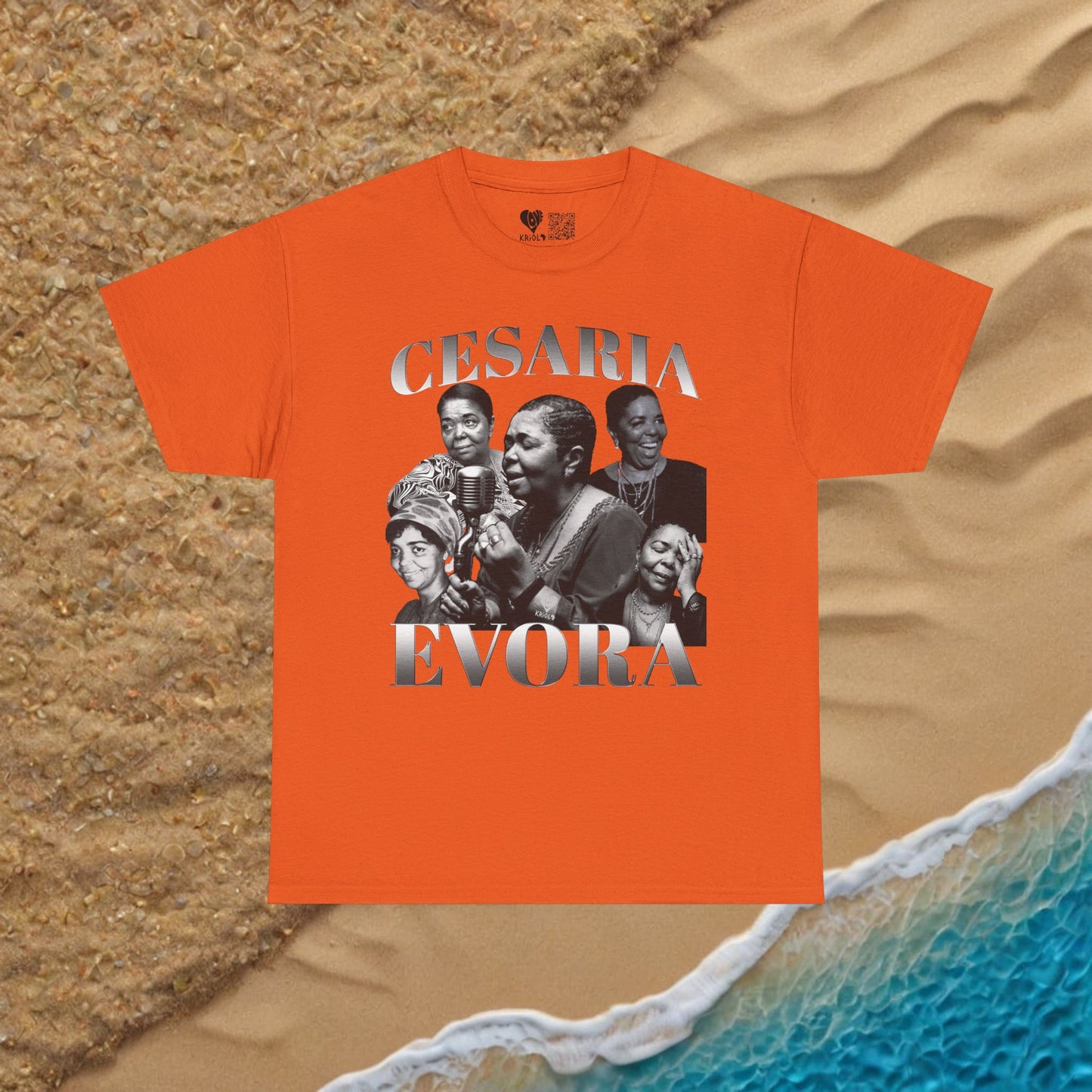 Vintage Cesaria Evora B&W T-shirt