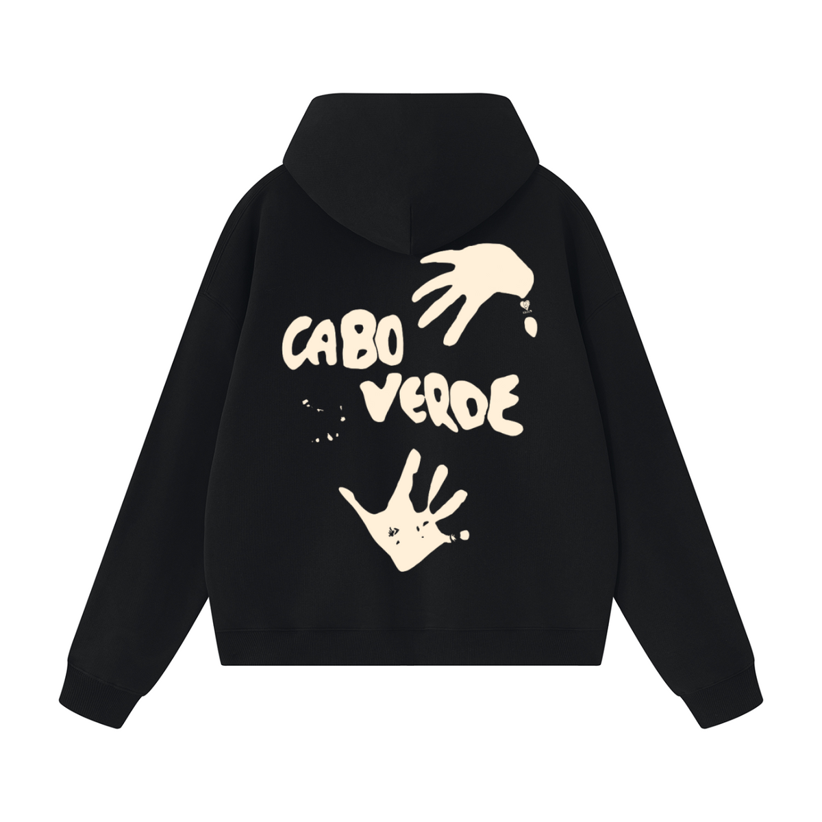 Cabo verde Terra com mão de areia Oversized Heavy Hoodie