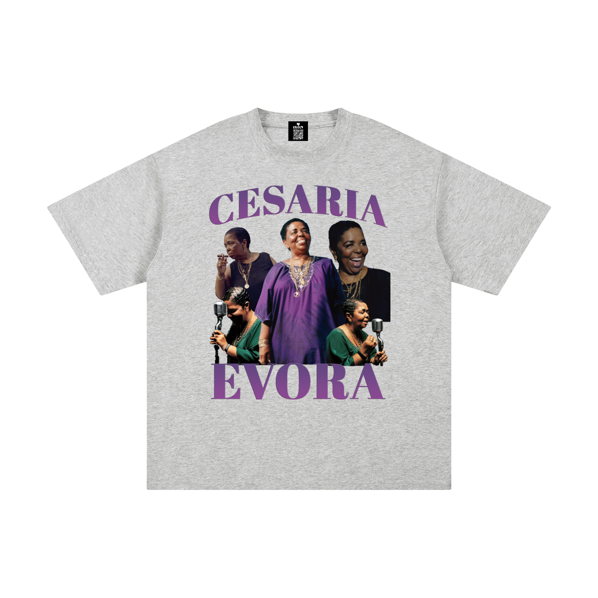Vintage Cesaria Evora Purple T-Shirt