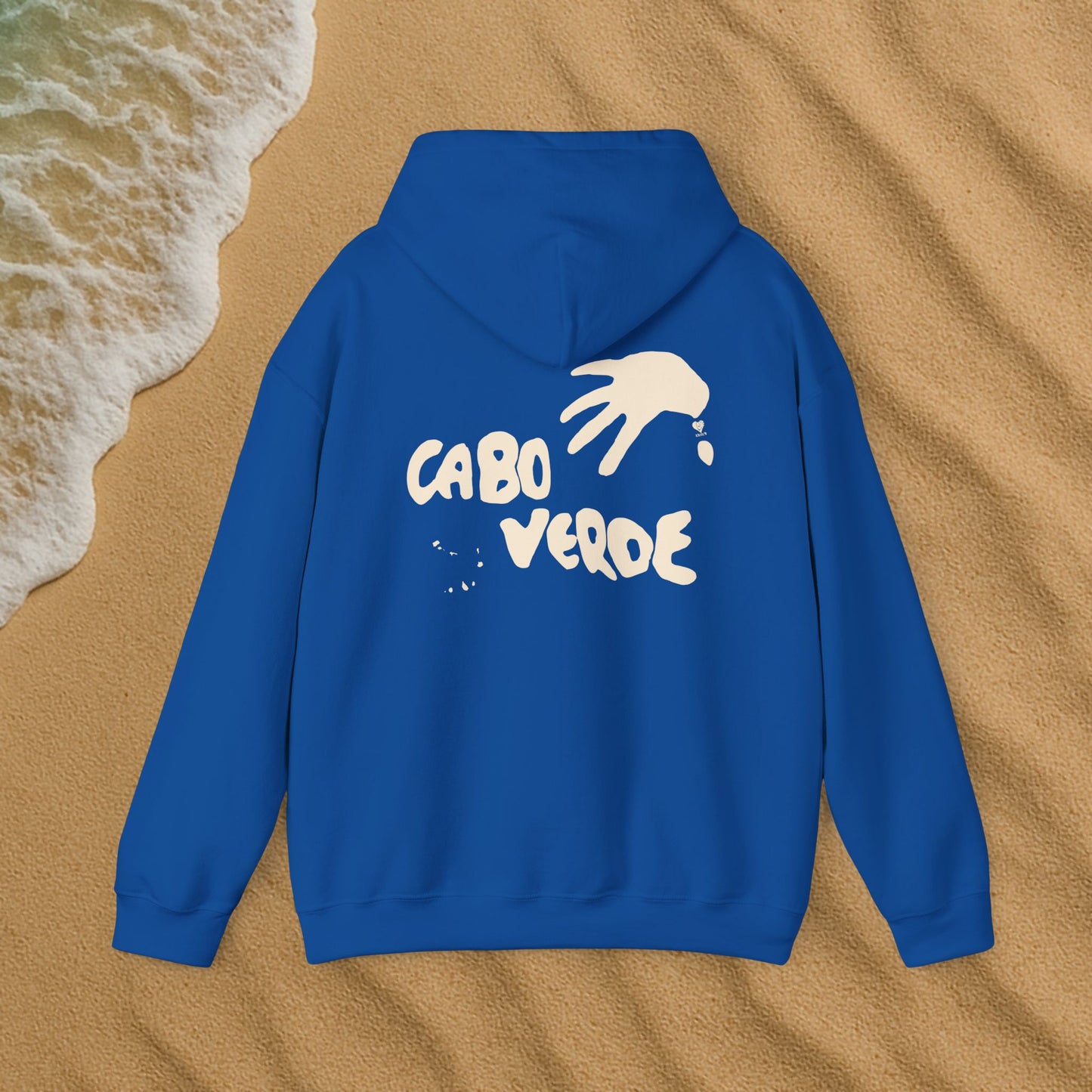 Cabo verde Terra com mão de areia hoodie