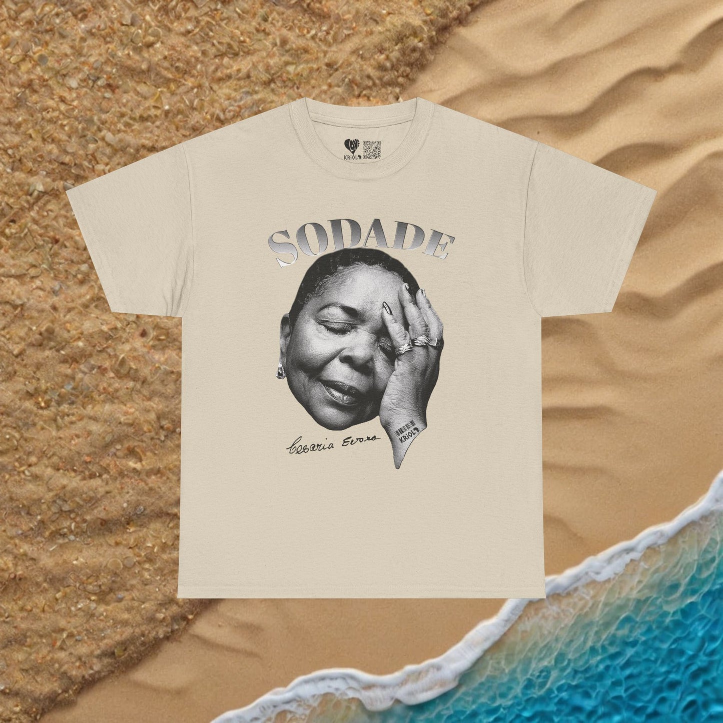 Sodade Cesaria Evora B&W T-shirt