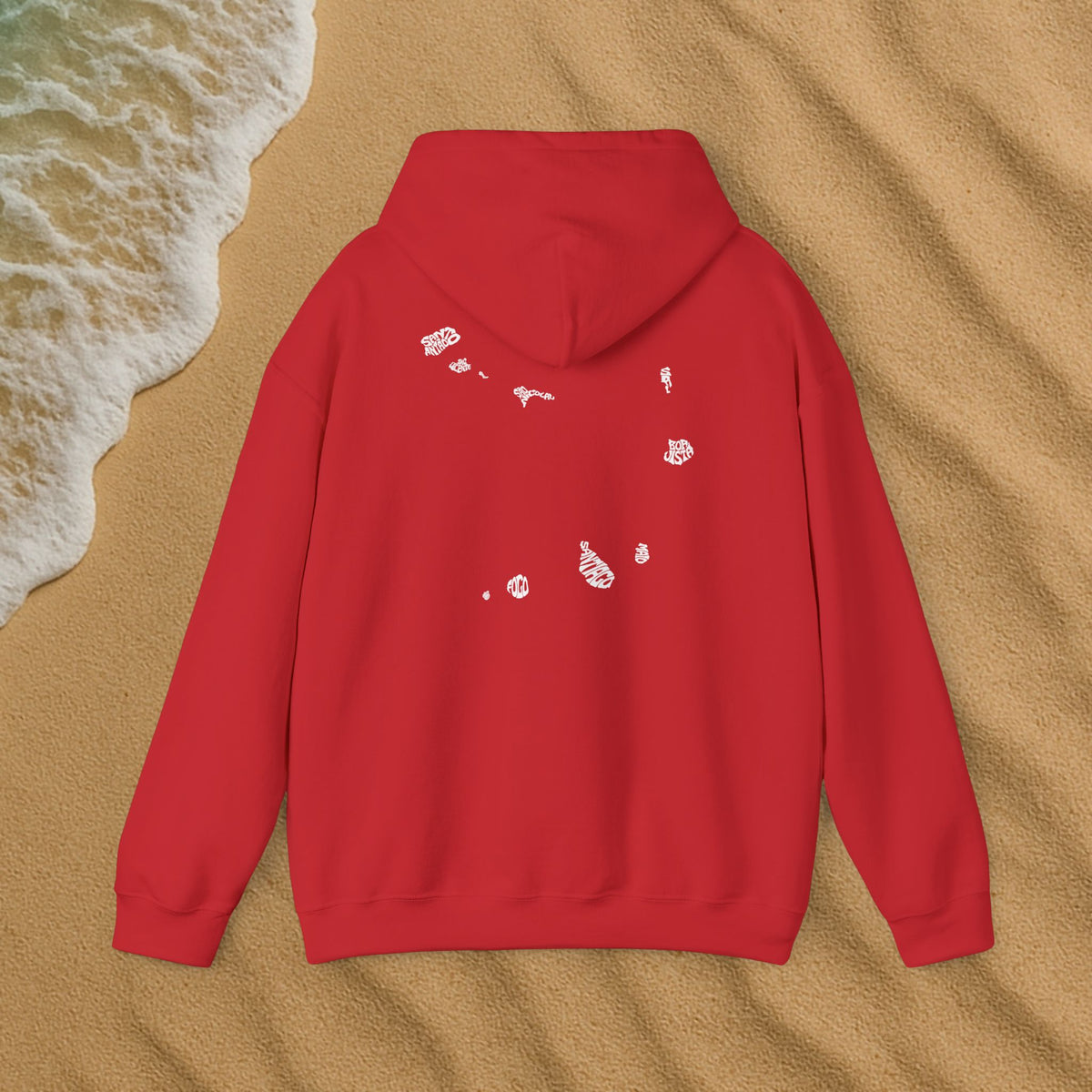 Sweat à capuche simple kriol blanc