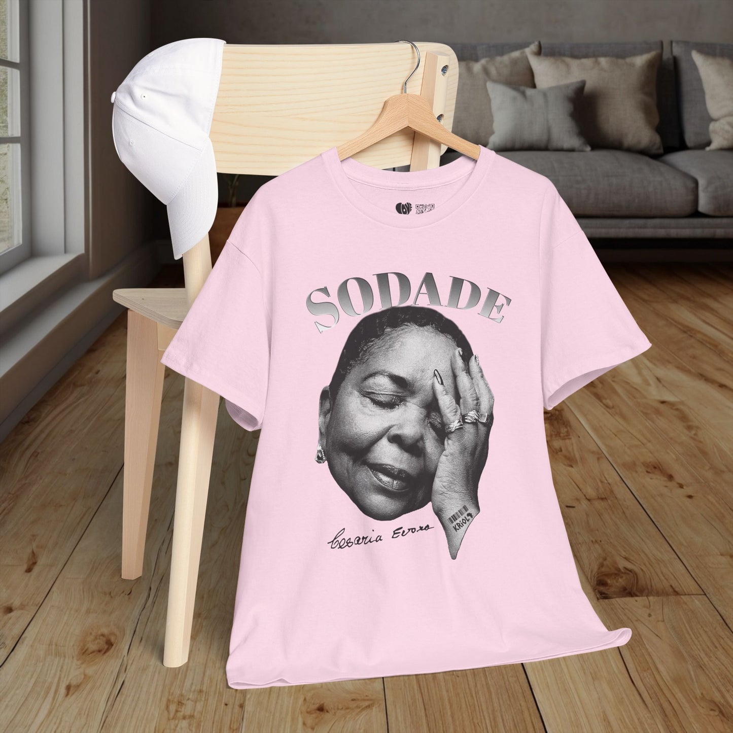 Sodade Cesaria Evora B&W T-shirt