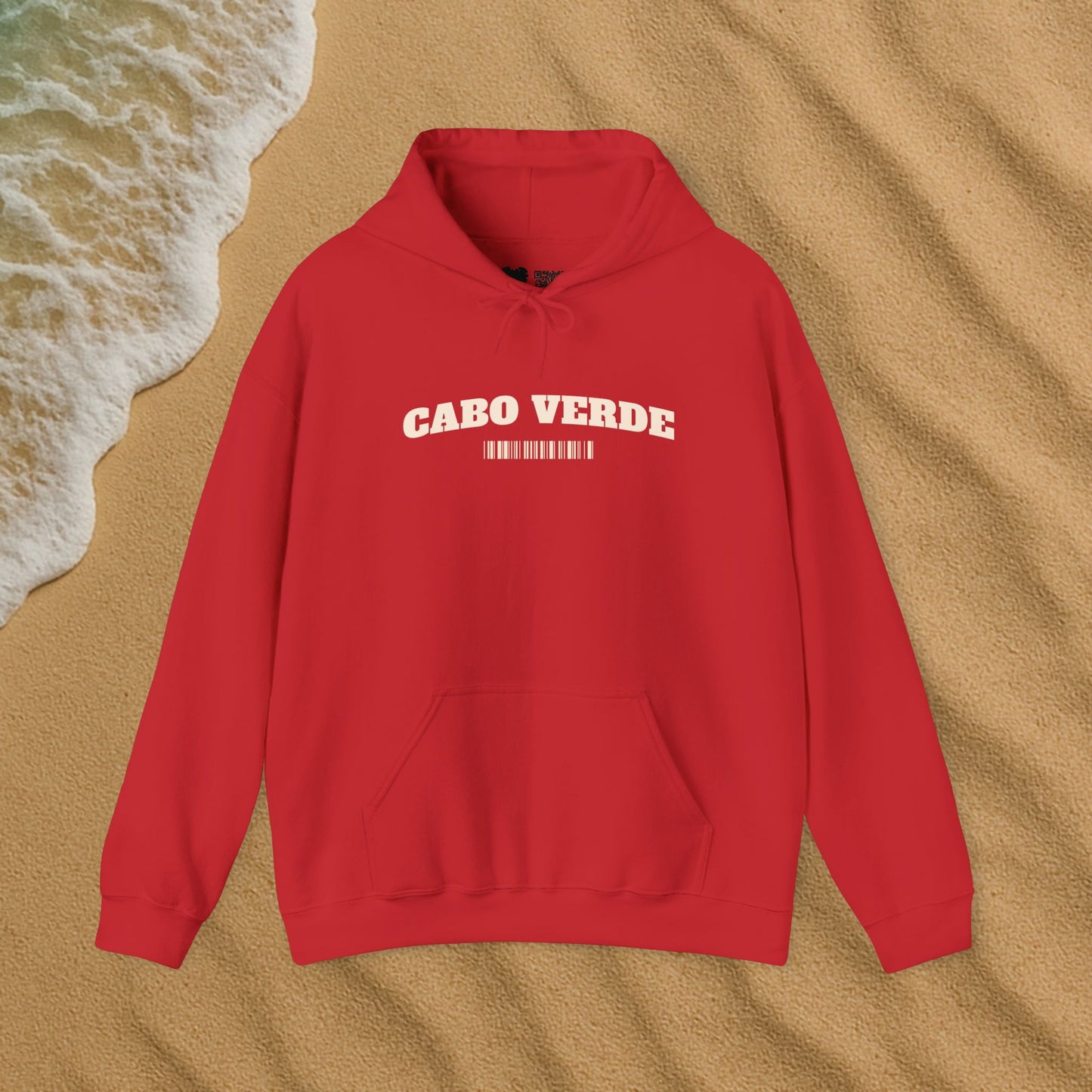 Cabo verde Terra com mão de areia hoodie