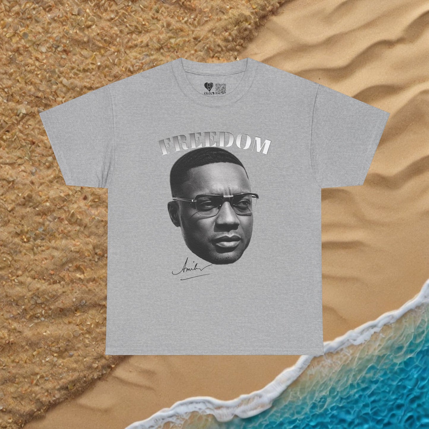 Freedom Amilcar Cabral B&W T-shirt