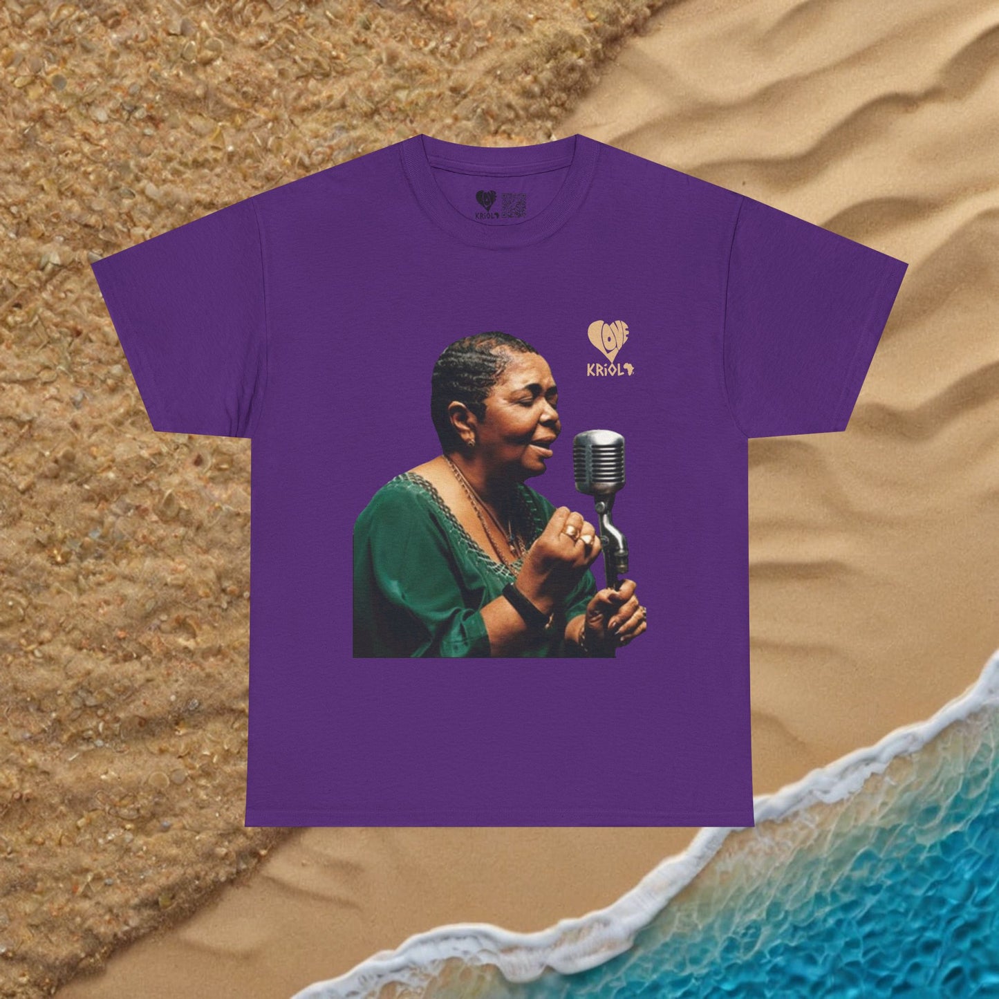 Cesaria Evora singing T-shirt